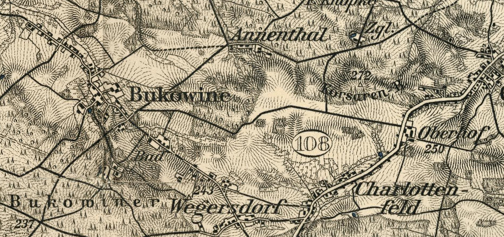 Fragment mapy z 1880 r.